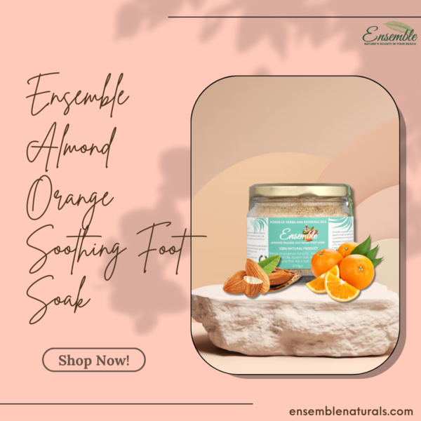 Soothing Almond Orange Foot Soak/Bath Salt - 270gms - Image 3