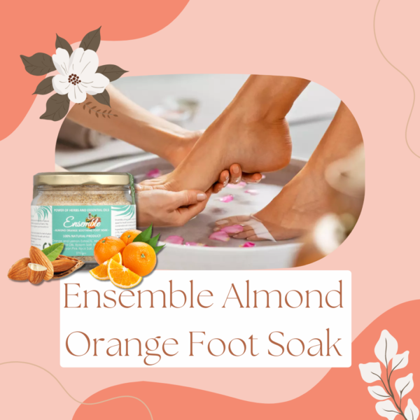 Soothing Almond Orange Foot Soak/Bath Salt - 270gms - Image 7