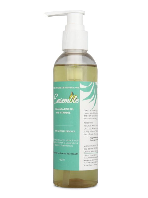 Tulsi Amla Vitamin E Hair Oil - 200ml - Image 8