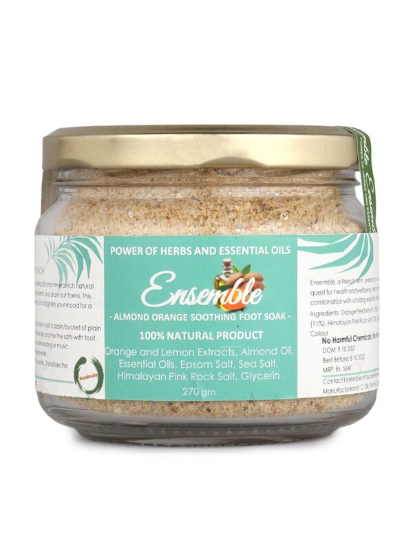 Soothing Almond Orange Foot Soak/Bath Salt - 270gms