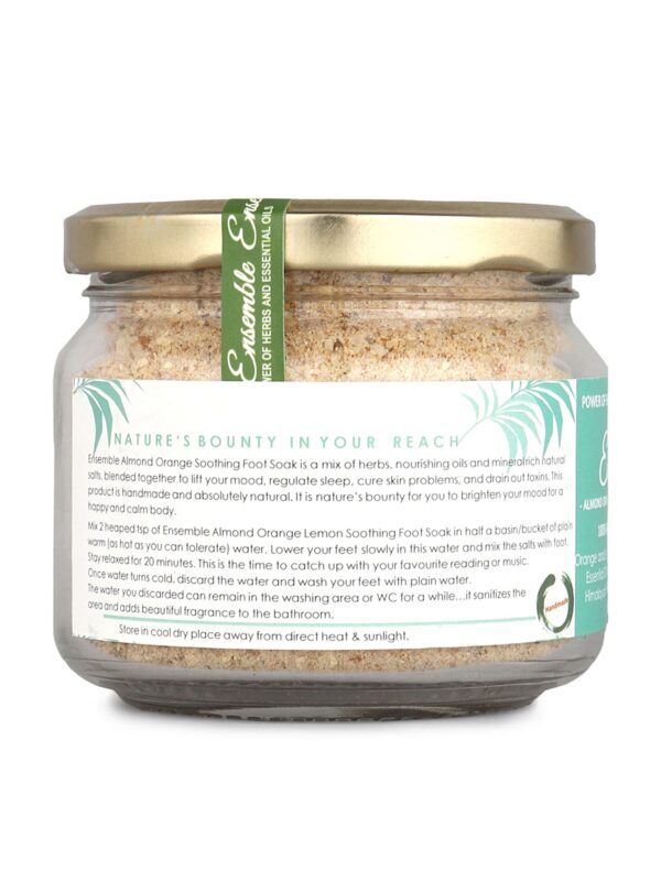 Soothing Almond Orange Foot Soak/Bath Salt - 270gms - Image 9