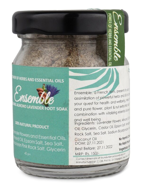 Almond Lavender Relaxing Foot Soak/Bath Salt -45gms - Image 2