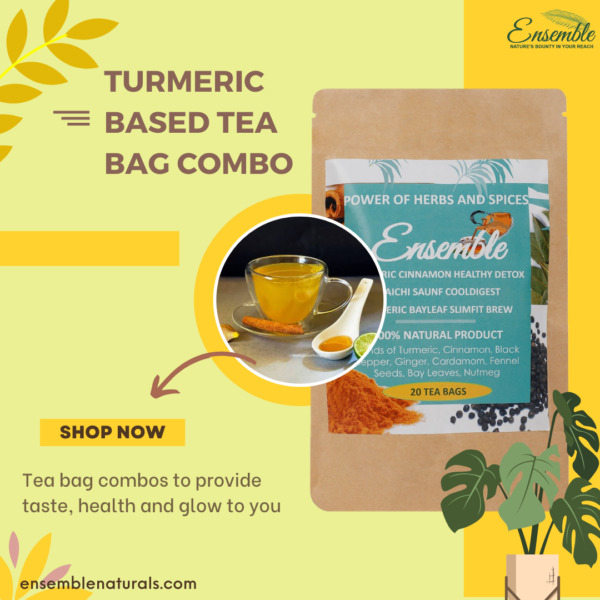 Turmeric Based Tea Pouches Combo – 20 tea bags - Image 4